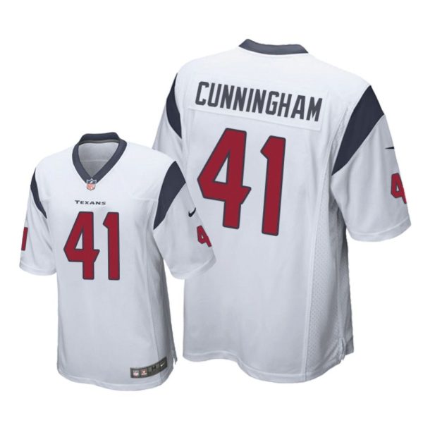 Houston Texans #41 White Men Zach Cunningham Game Jersey
