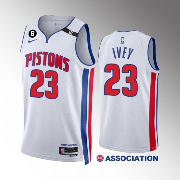 Jaden Ivey 2022-23 Detroit Pistons White #23 Association Edition Jersey Swingman