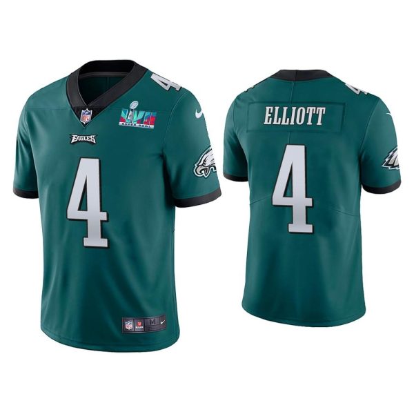 Jake Elliott Philadelphia Eagles Super Bowl LVII Green Vapor Limited Jersey