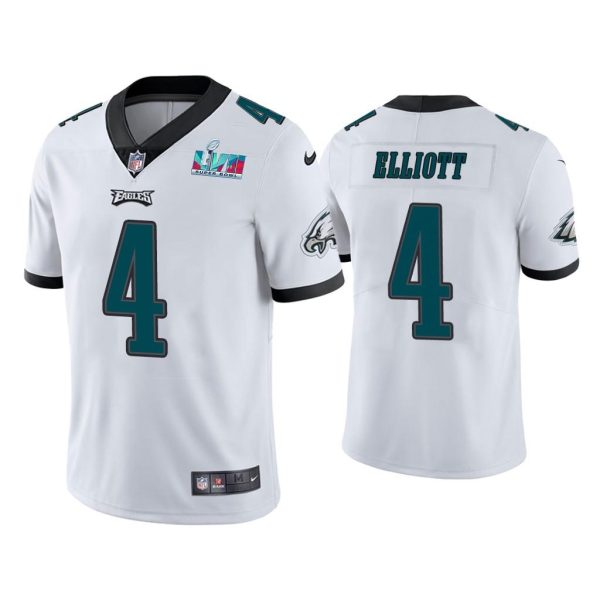 Jake Elliott Philadelphia Eagles Super Bowl LVII White Vapor Limited Jersey