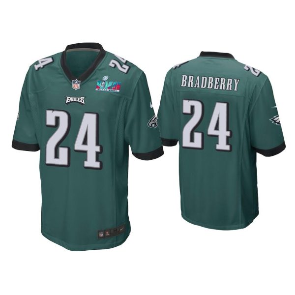 James Bradberry Philadelphia Eagles Super Bowl LVII Midnight Green Game Jersey
