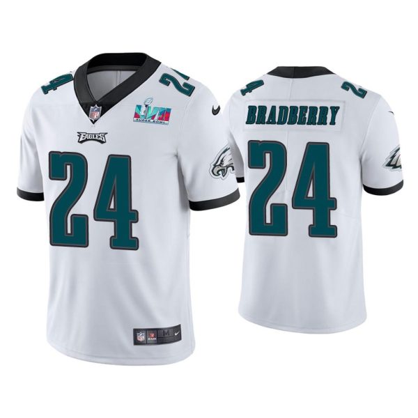 James Bradberry Philadelphia Eagles Super Bowl LVII White Vapor Limited Jersey
