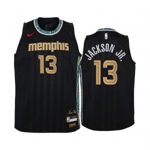 Jaren Jackson Jr. Memphis Grizzlies 2020-21 City Black Youth Jersey - New Uniform