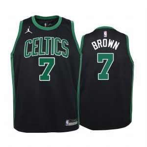 Jaylen Brown Boston Celtics Youth Black Statement Jersey Jumpman