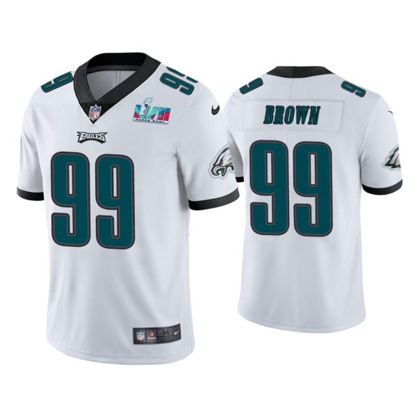 Jerome Brown Philadelphia Eagles Super Bowl LVII White Vapor Limited Jersey