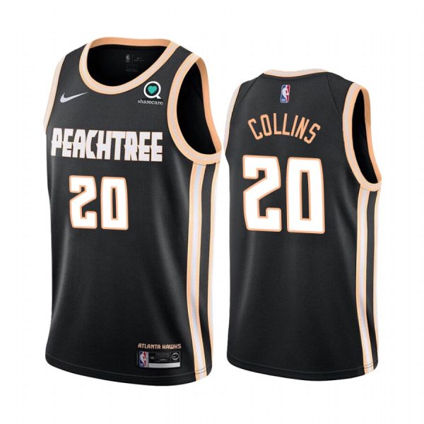John Collins Atlanta Hawks 2019-20 City Black Jersey