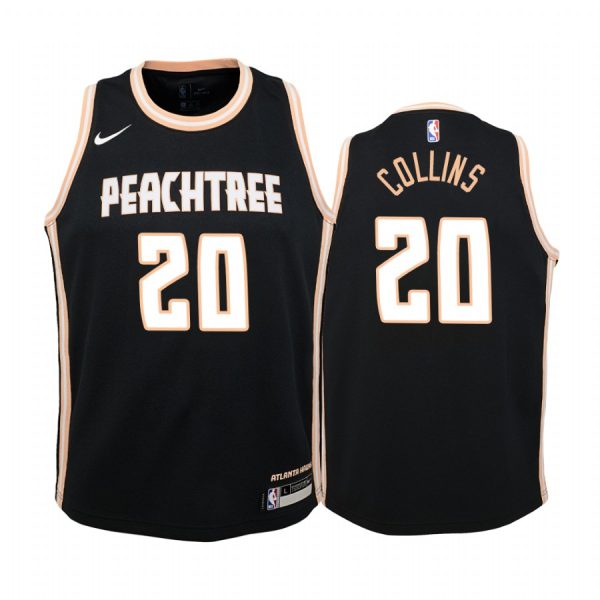 John Collins Atlanta Hawks 2019-20 City Youth Jersey - Black
