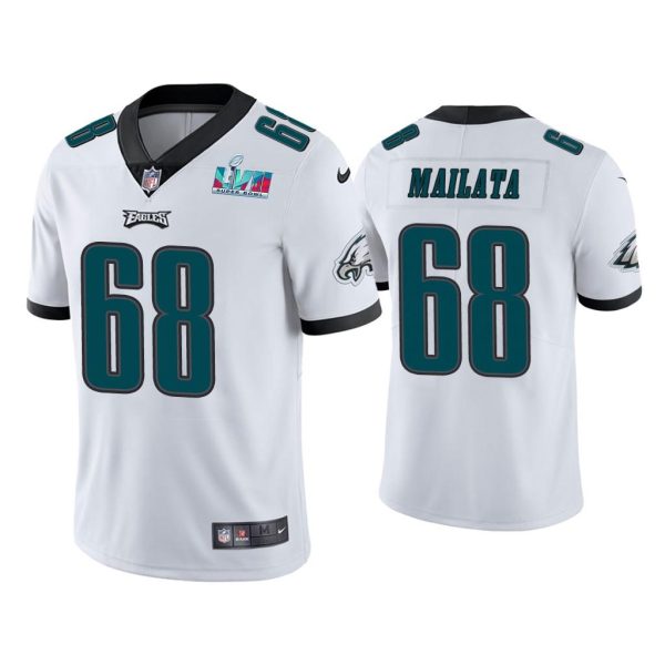 Jordan Mailata Philadelphia Eagles Super Bowl LVII White Vapor Limited Jersey