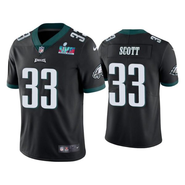 Josiah Scott Philadelphia Eagles Super Bowl LVII Black Vapor Limited Jersey