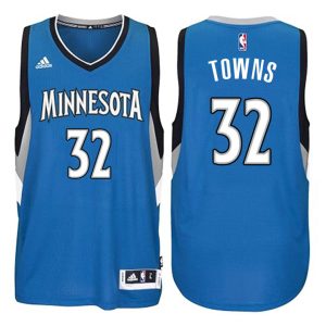 Karl-Anthony Minnesota Timberwolves #32 Towns New Swingman Road Blue Jersey