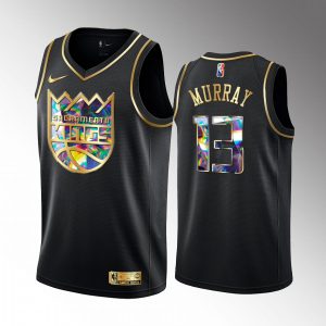 Keegan Murray Sacramento Kings Black #13 Golden Diamond Jersey 2022 NBA Draft