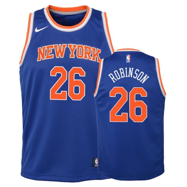 Knicks Youth Mitchell Robinson #26 Icon Blue Jersey
