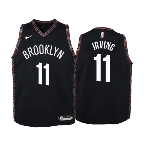 Kyrie Irving Brooklyn Nets 2019-20 City Youth Jersey - Black