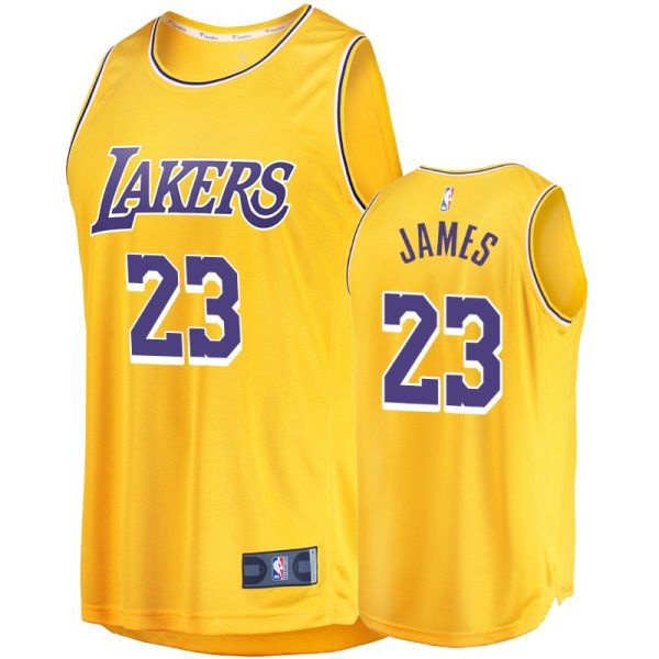 Lakers Men's LeBron James #23 Replica Icon Fanatics Branded Jersey