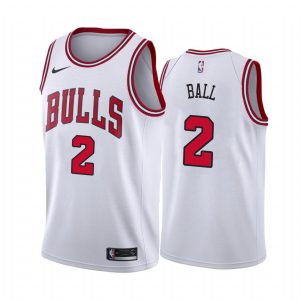 Lonzo Ball Chicago Bulls 2021 Association Edition White #2 Jersey