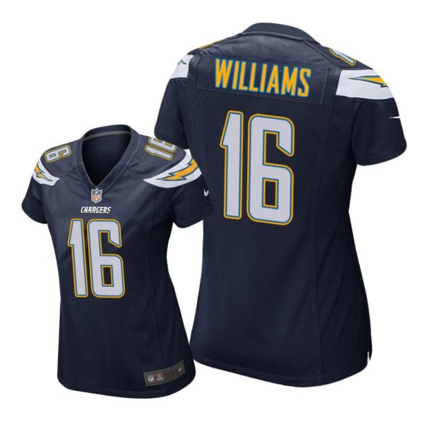 Los Angeles Chargers #16 Navy Tyrell Williams Game Jersey - Women