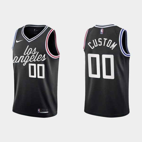 Los Angeles Clippers #00 Custom 2022-23 City Edition Black Jersey