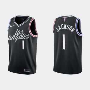 Los Angeles Clippers #1 Reggie Jackson 2022-23 City Edition Black Jersey