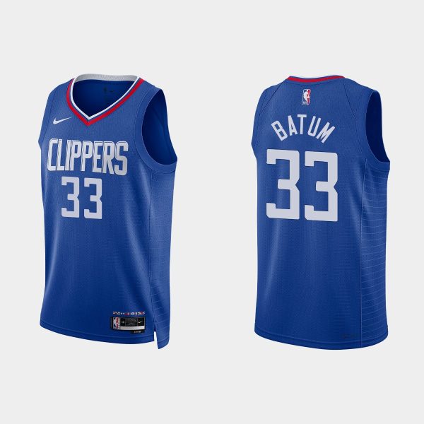 Los Angeles Clippers #33 Nicolas Batum Icon Edition Blue 2022-23 Jersey