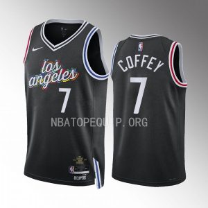 Los Angeles Clippers Amir Coffey 2022-23 City Edition Black #7 Jersey Swingman