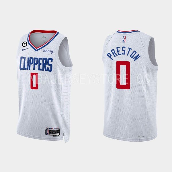 Los Angeles Clippers Jason Preston #17 Association Edition White Jersey