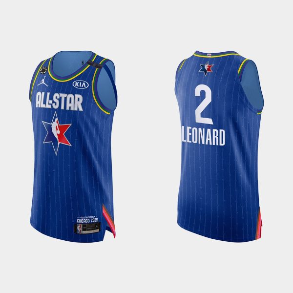 Los Angeles Clippers Kawhi Leonard #2 Honor Kobe Bryant 2020 NBA All-Star Game Jersey - Blue