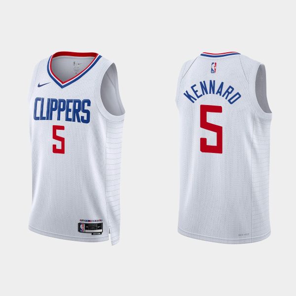 Los Angeles Clippers Luke Kennard #5 Association Edition White Jersey