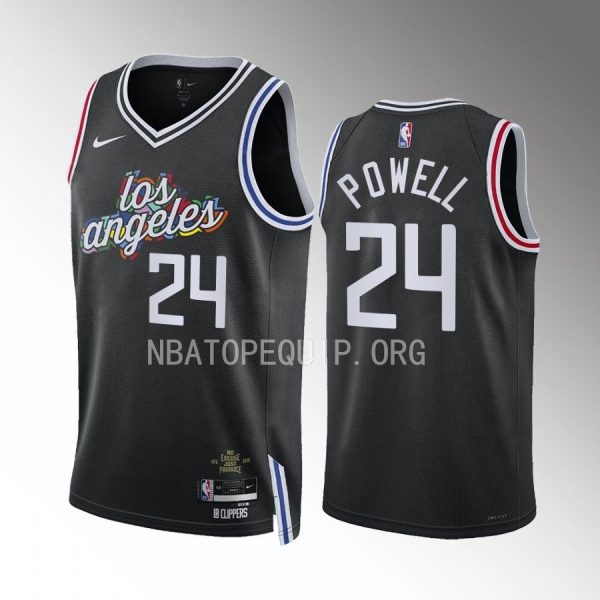 Los Angeles Clippers Norman Powell 2022-23 City Edition Black #24 Jersey Swingman