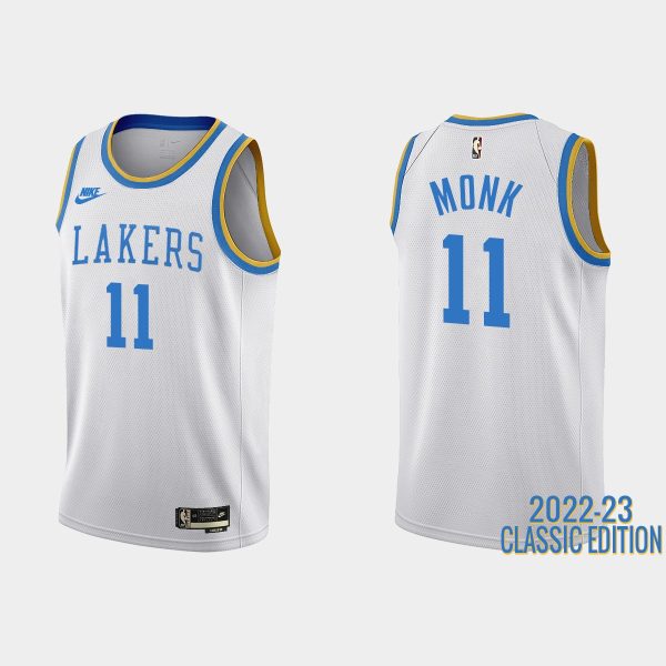 Los Angeles Lakers Malik Monk #11 2022-23 Classic Edition White Jersey