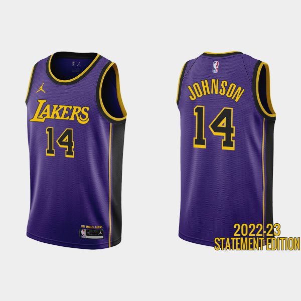 Los Angeles Lakers Stanley Johnson #14 Purple 2022-23 Statement Edition Jersey