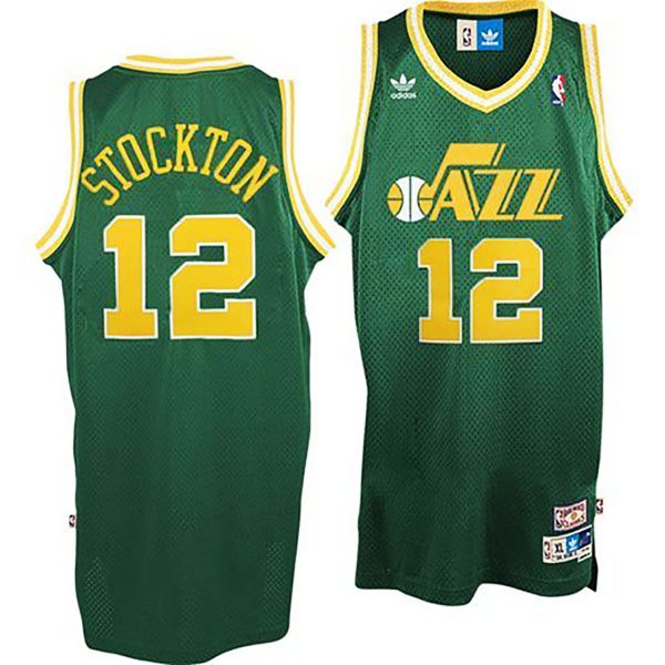 Male John Stockton Utah Jazz #12 Hardwood Classics Swingman Jersey