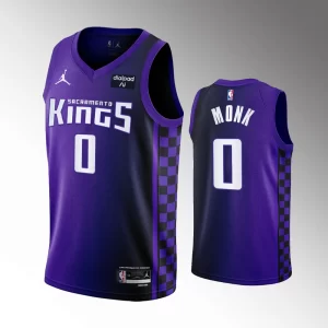 Malik Monk #0 Swingman Sacramento Kings 2023-24 Statement Edition Jersey - Purple