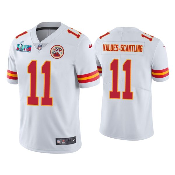 Marquez Valdes-Scantling Kansas City Chiefs Super Bowl LVII White Vapor Limited Jersey