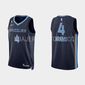 Memphis Grizzlies #4 Steven Adams Icon Edition Navy 2022-23 Jersey