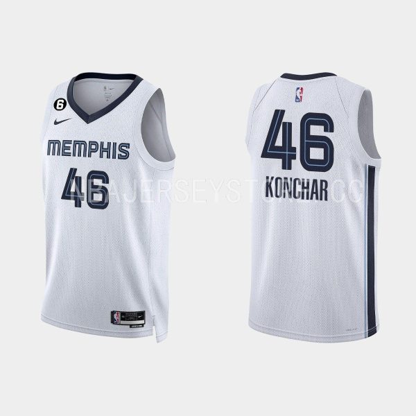 Memphis Grizzlies John Konchar #46 Association Edition White Jersey