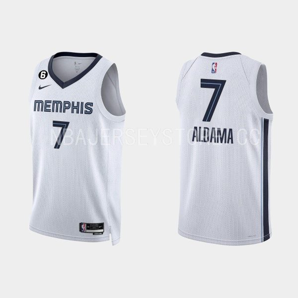 Memphis Grizzlies Santi Aldama #7 Association Edition White Jersey