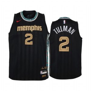 Memphis Grizzlies Xavier Tillman 2020-21 City Edition Black Youth Jersey - 2020 NBA Draft