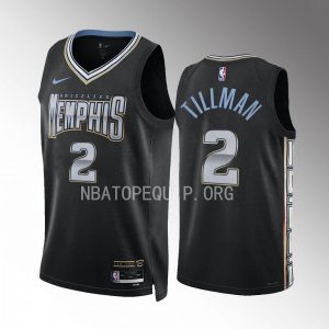 Memphis Grizzlies Xavier Tillman 2022-23 City Edition Black #2 Jersey Swingman