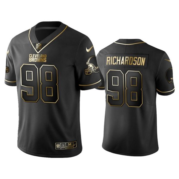Men 2019 Golden Edition Browns Sheldon Richardson Black Jersey