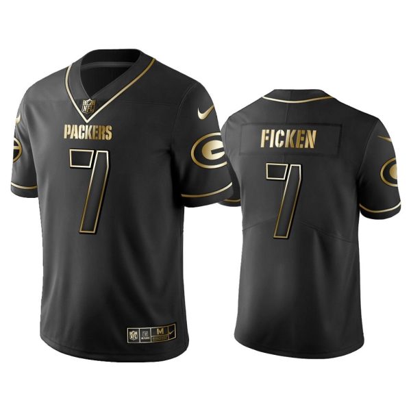 Men 2019 Golden Edition Vapor Limited Packers Sam Ficken Black Jersey