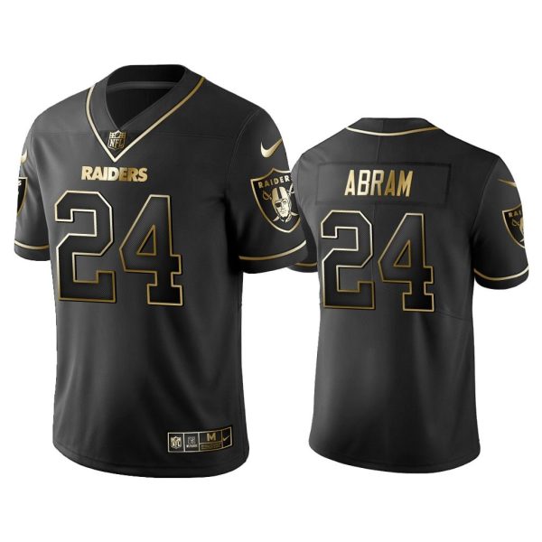 Men 2019 Golden Edition Vapor Limited Raiders Johnathan Abram Black Jersey