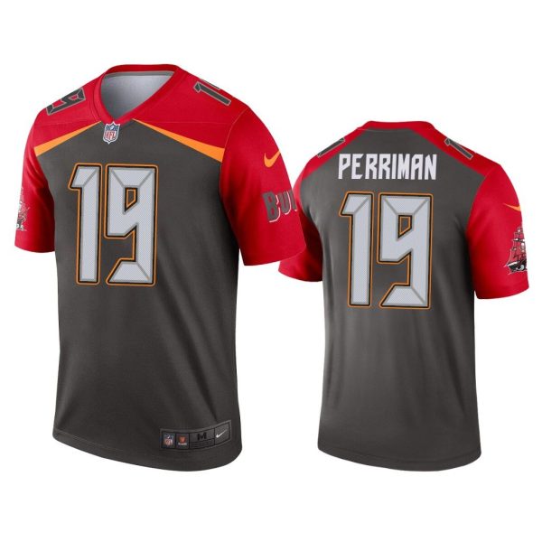Men Breshad Perriman Tampa Bay Buccaneers Pewter Inverted Legend Jersey