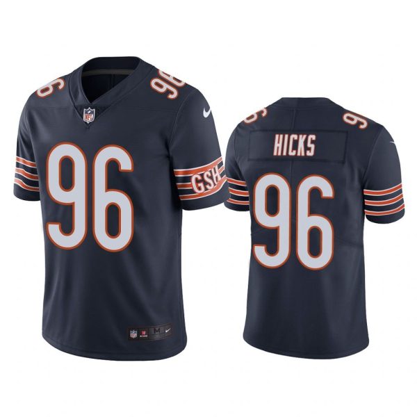 Men Chicago Bears Akiem Hicks #96 Navy Color Rush Limited Jersey