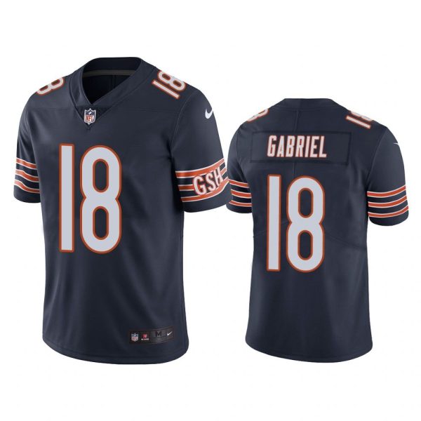 Men Chicago Bears Taylor Gabriel #18 Navy Color Rush Limited Jersey