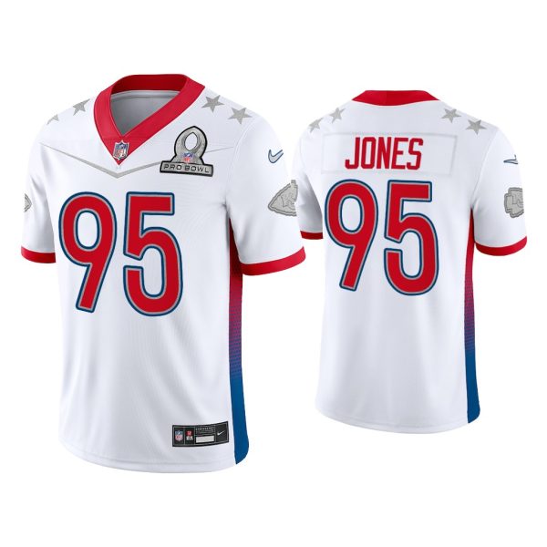 Men Chris Jones Kansas City Chiefs 2022 AFC Pro Bowl White Game Jersey