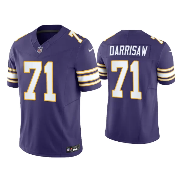 Men Classic F.U.S.E. Limited Christian Darrisaw Vikings Purple Jersey