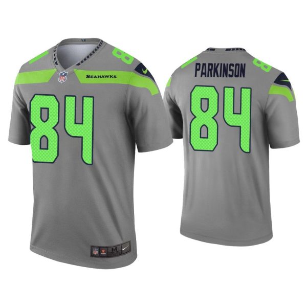 Men Colby Parkinson Seattle Seahawks Gray Inverted Legend Jersey