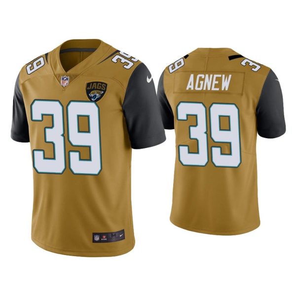 Men Color Rush Limited Jamal Agnew Jacksonville Jaguars Gold Jersey