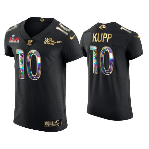 Men Cooper Kupp Los Angeles Rams Black Super Bowl LVI Champions Mvp Jersey