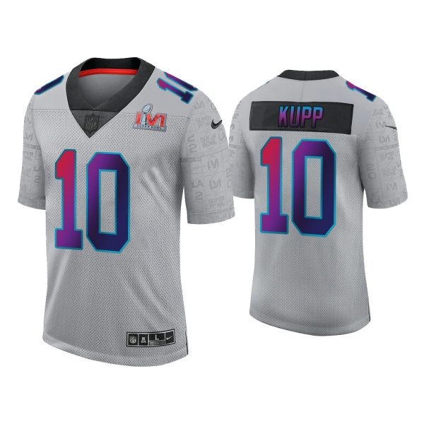 Men Cooper Kupp Los Angeles Rams Gray Super Bowl LVI Limited Jersey